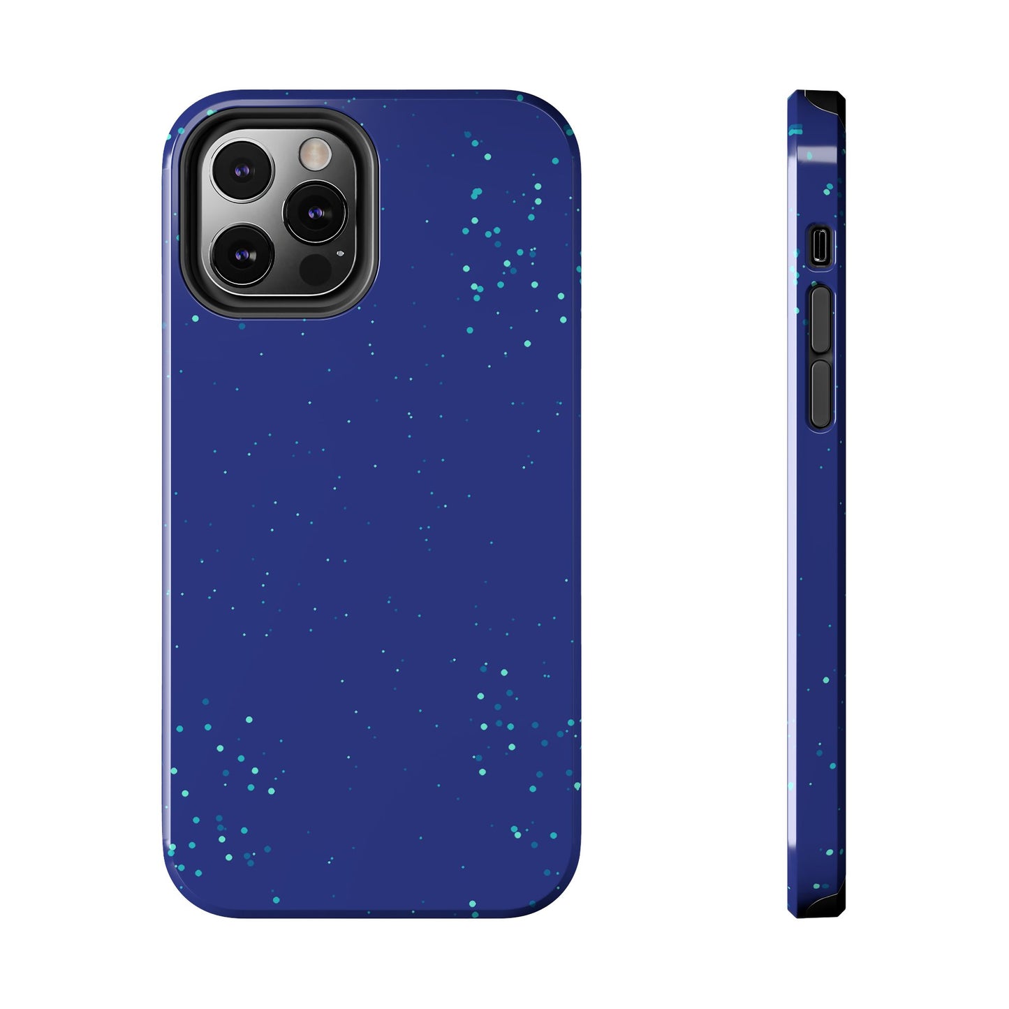 Blue Abstract Dot Pattern Tough Phone Cases, Case-Mate