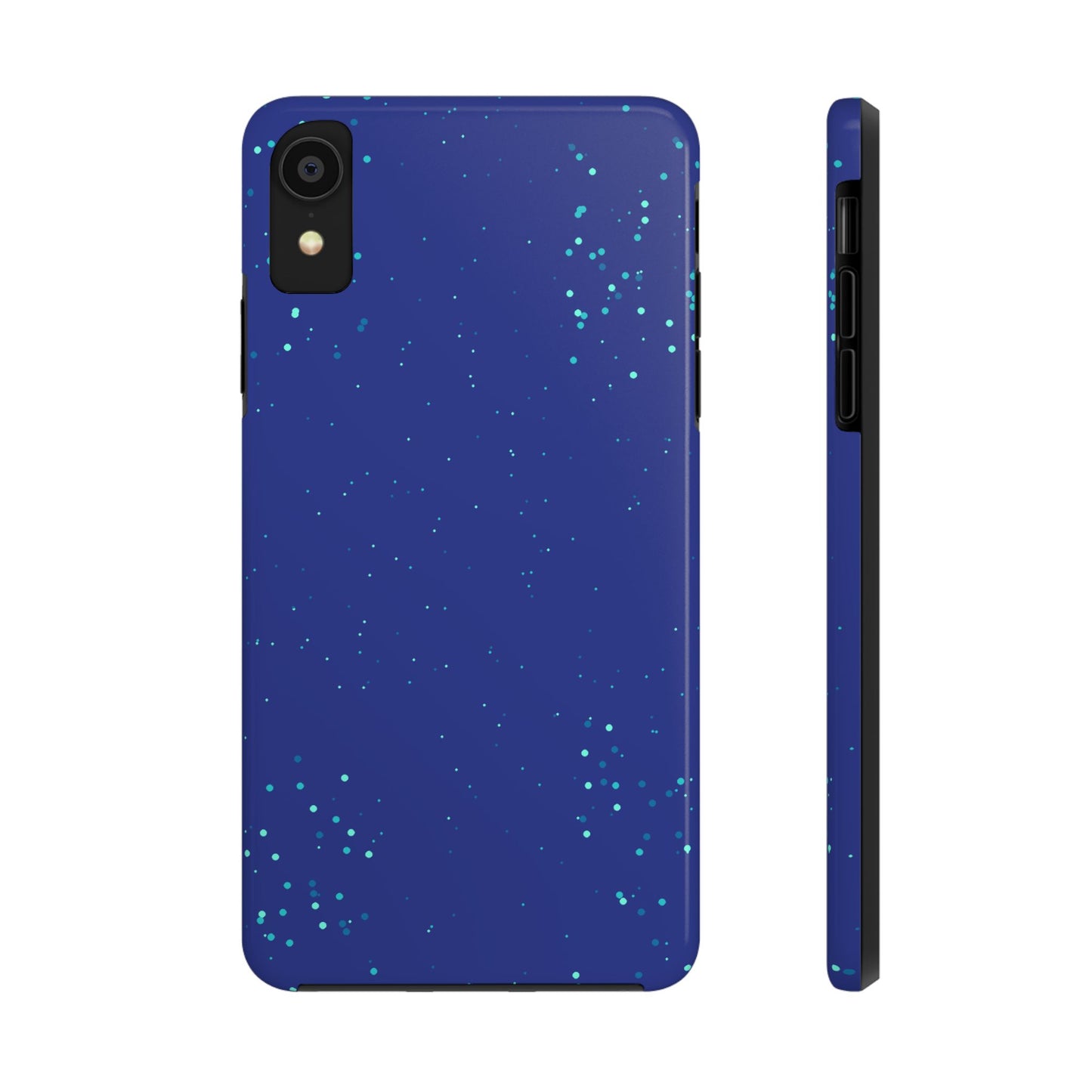Blue Abstract Dot Pattern Tough Phone Cases, Case-Mate