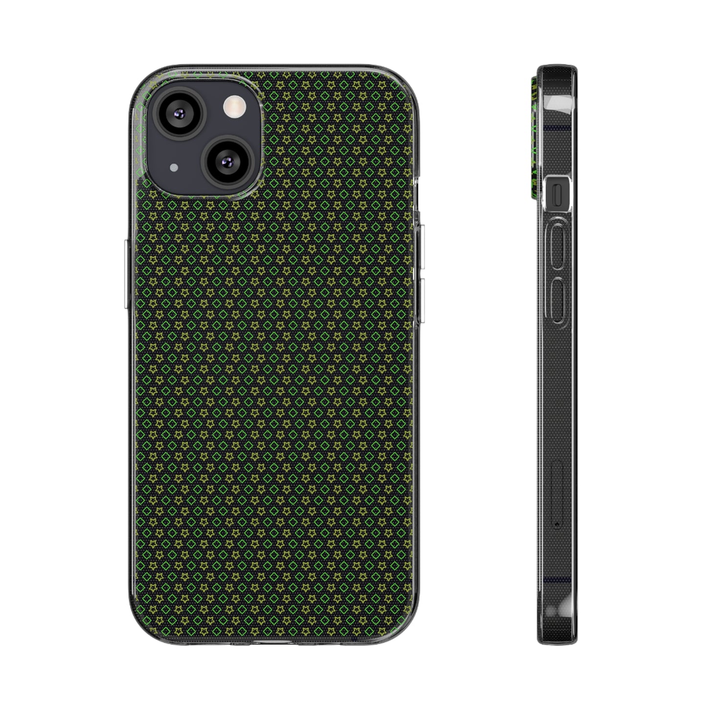 Clear Silicone Phone Case Slim Flexible Open-Port Design