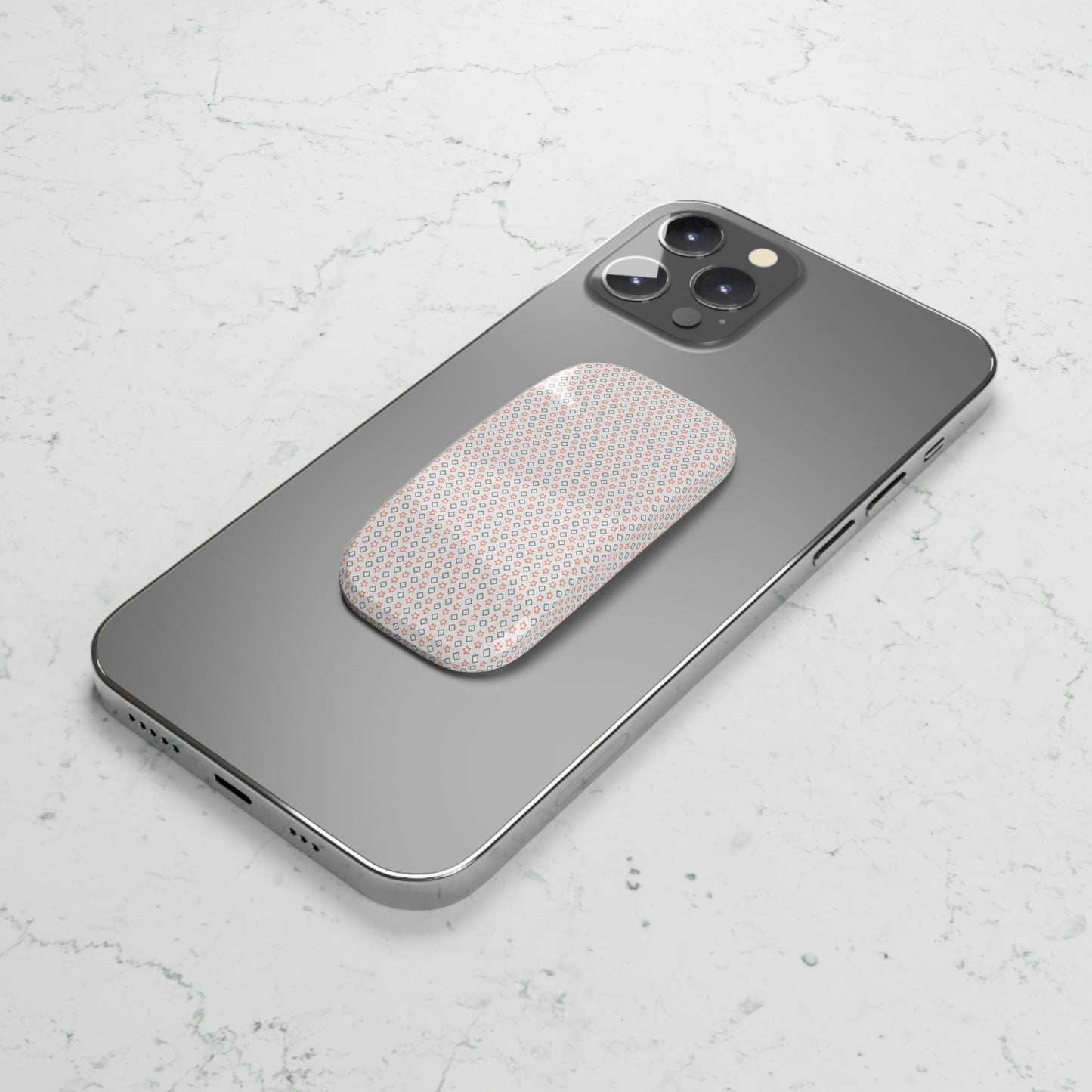 Phone Click-On Grip: Adhesive Phone Holder & Kickstand