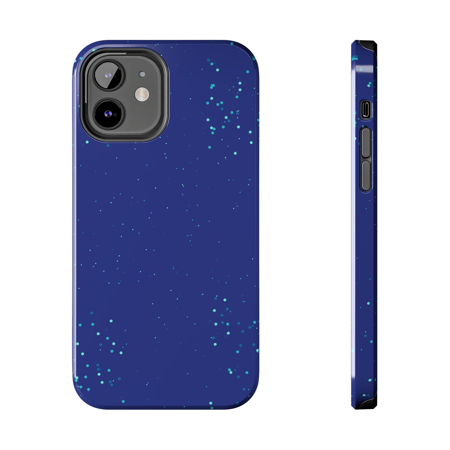 Blue Abstract Dot Pattern Tough Phone Cases, Case-Mate