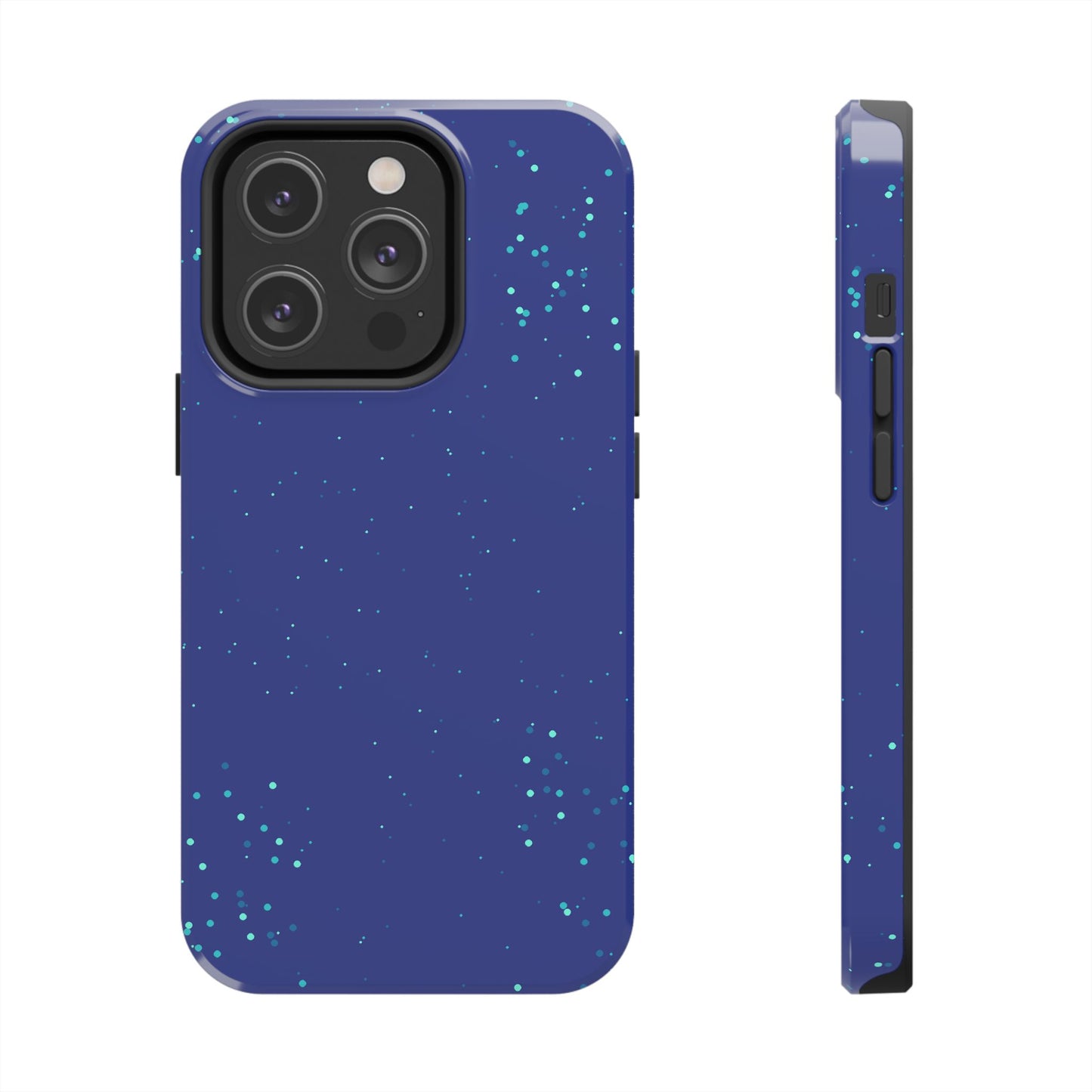Blue Abstract Dot Pattern Tough Phone Cases, Case-Mate
