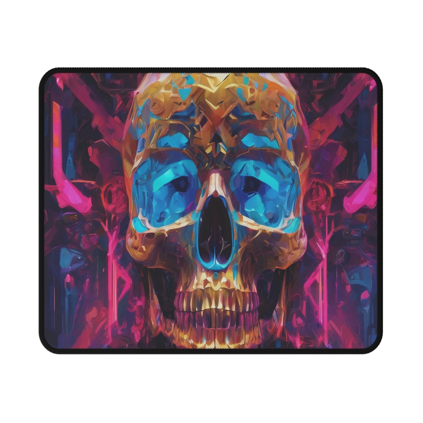 Non-Slip Gaming Mouse Pad - Neon High-Res Polyester Surface