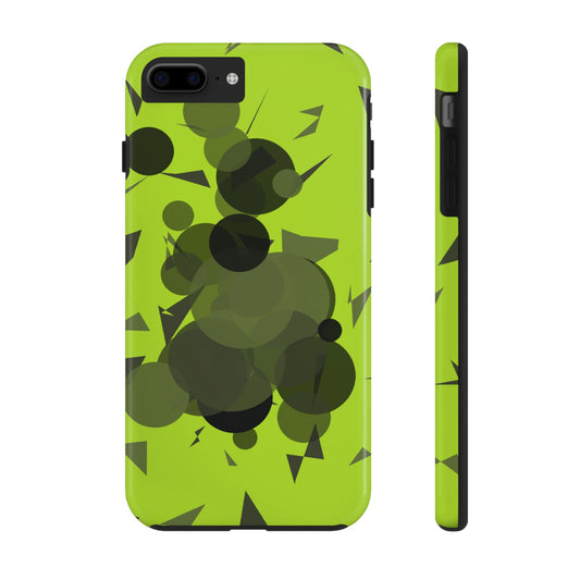 Lime Green Abstract Pattern Tough Phone Cases, Case-Mate