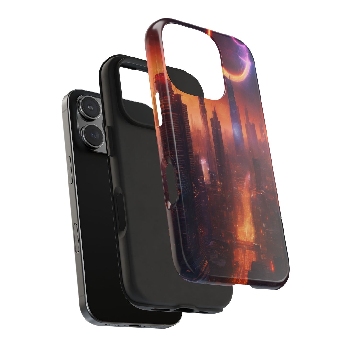 Rugged Phone Case - Impact-Resistant Dual-Layer TPU/PC, Glossy