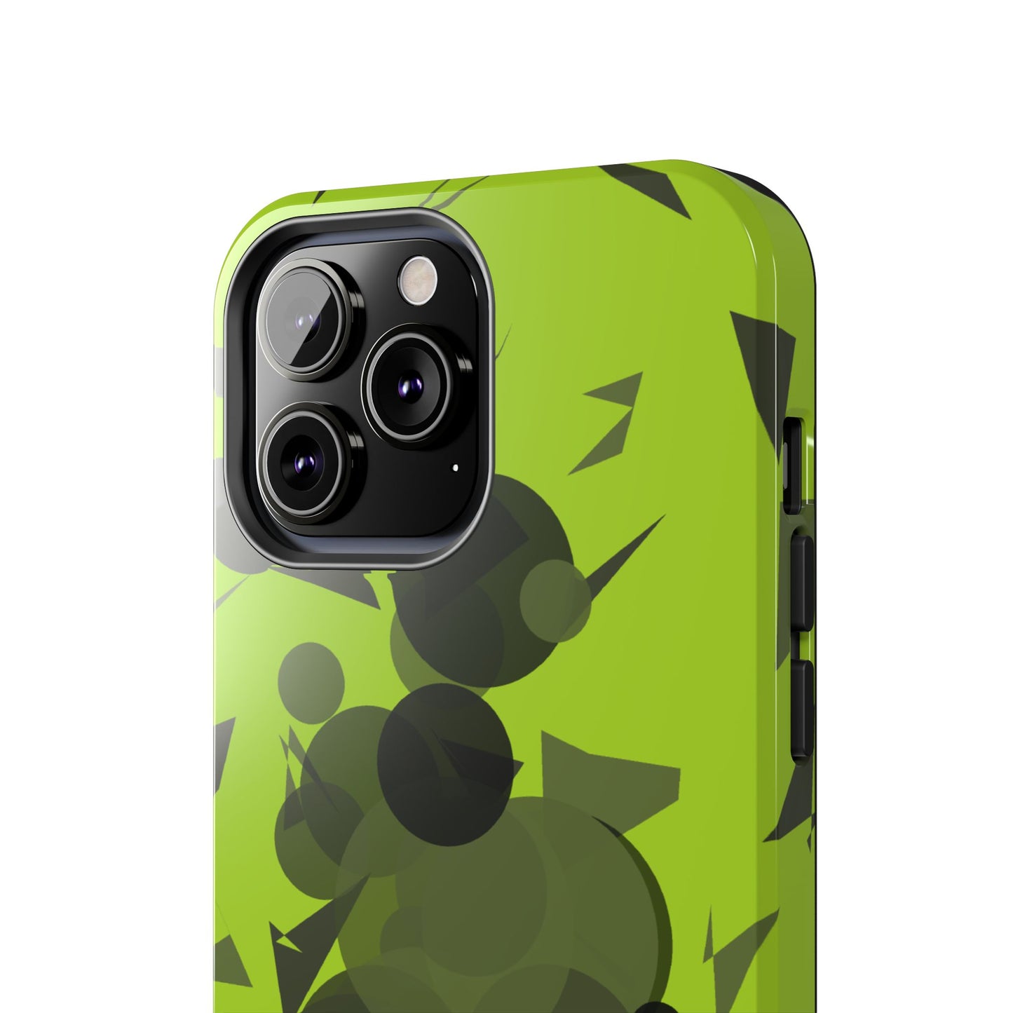 Lime Green Abstract Pattern Tough Phone Cases, Case-Mate