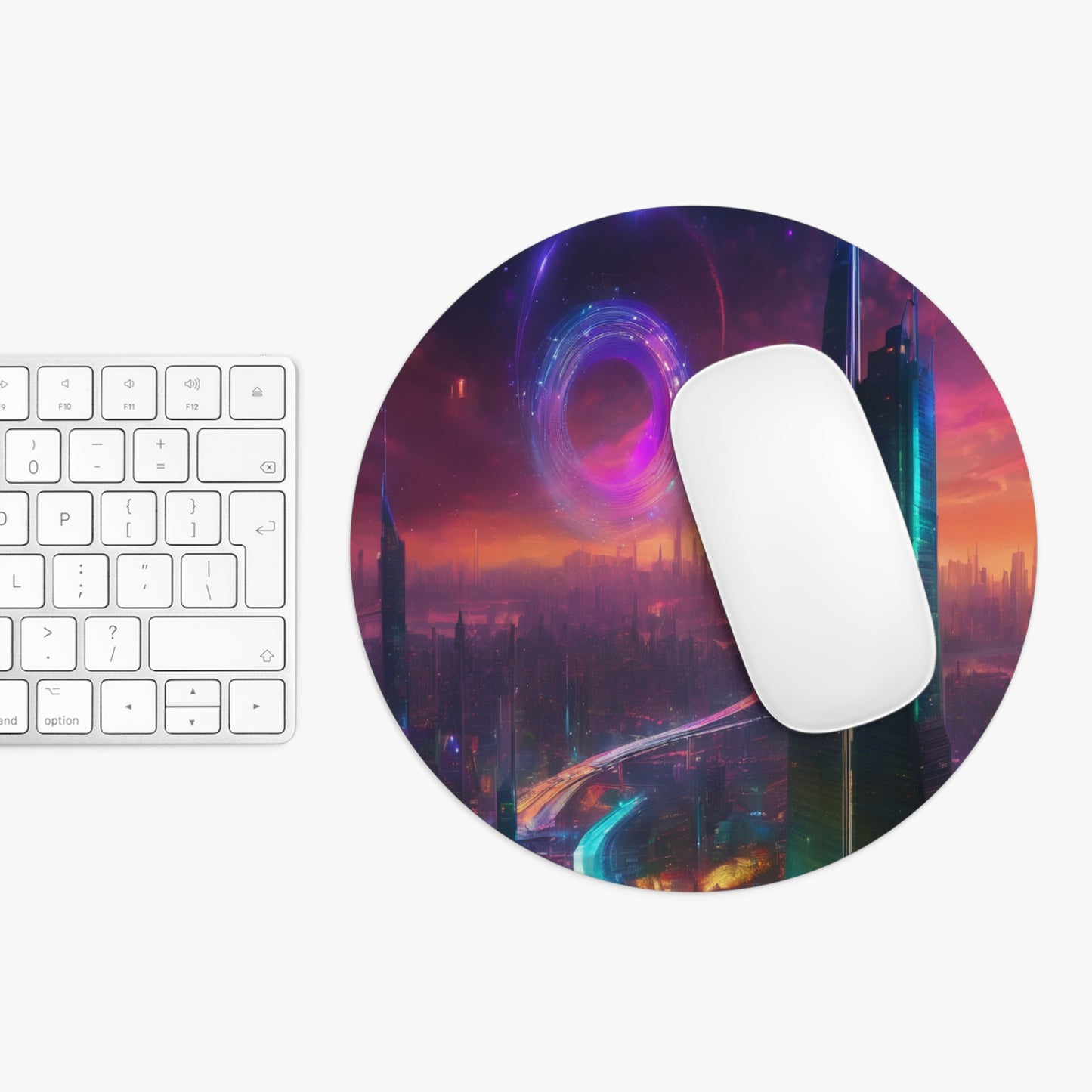 Round & Rectangular Neon Neoprene Mouse Pad