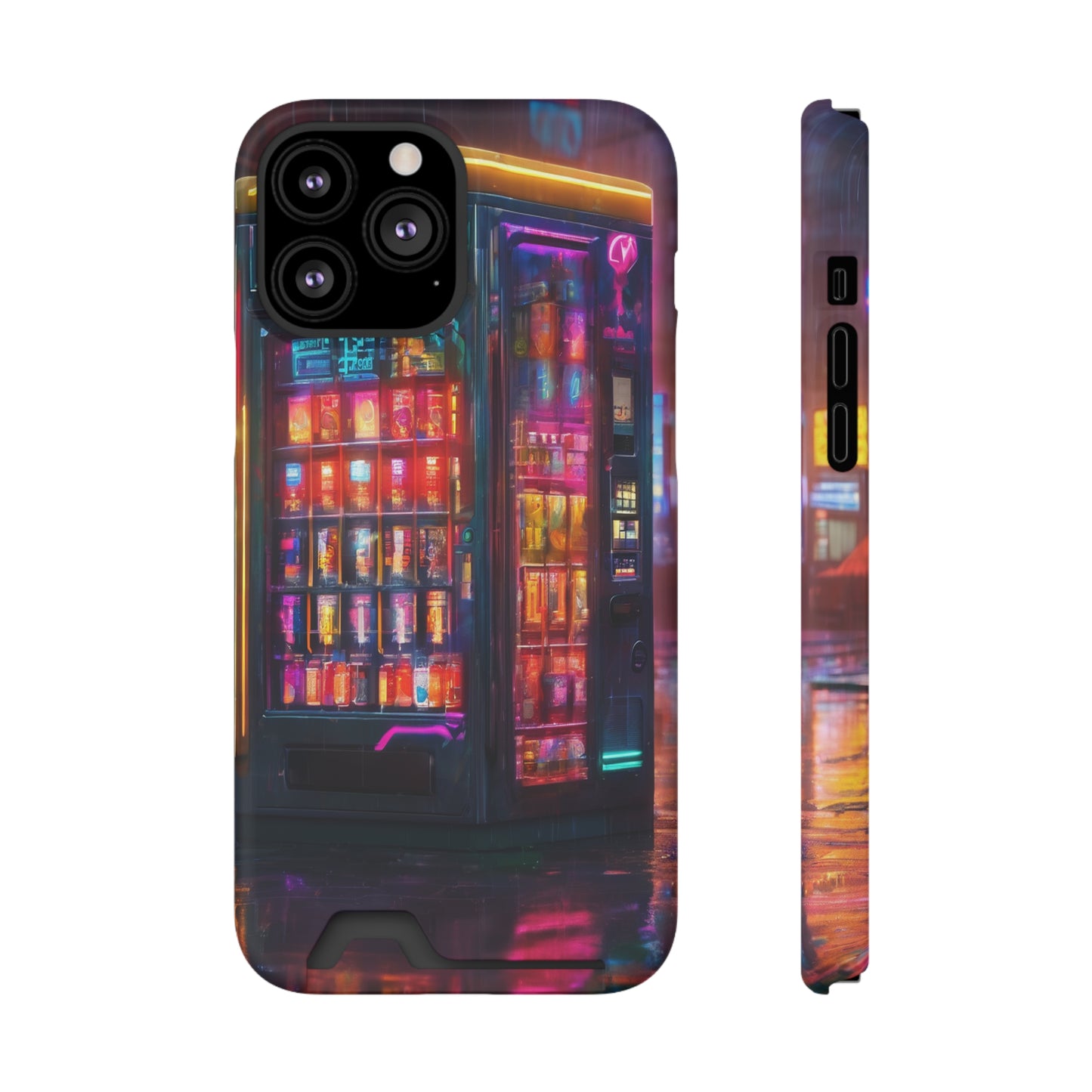 Phone Case with Card Holder - Impact-Resistant Polycarbonate, MagSafe