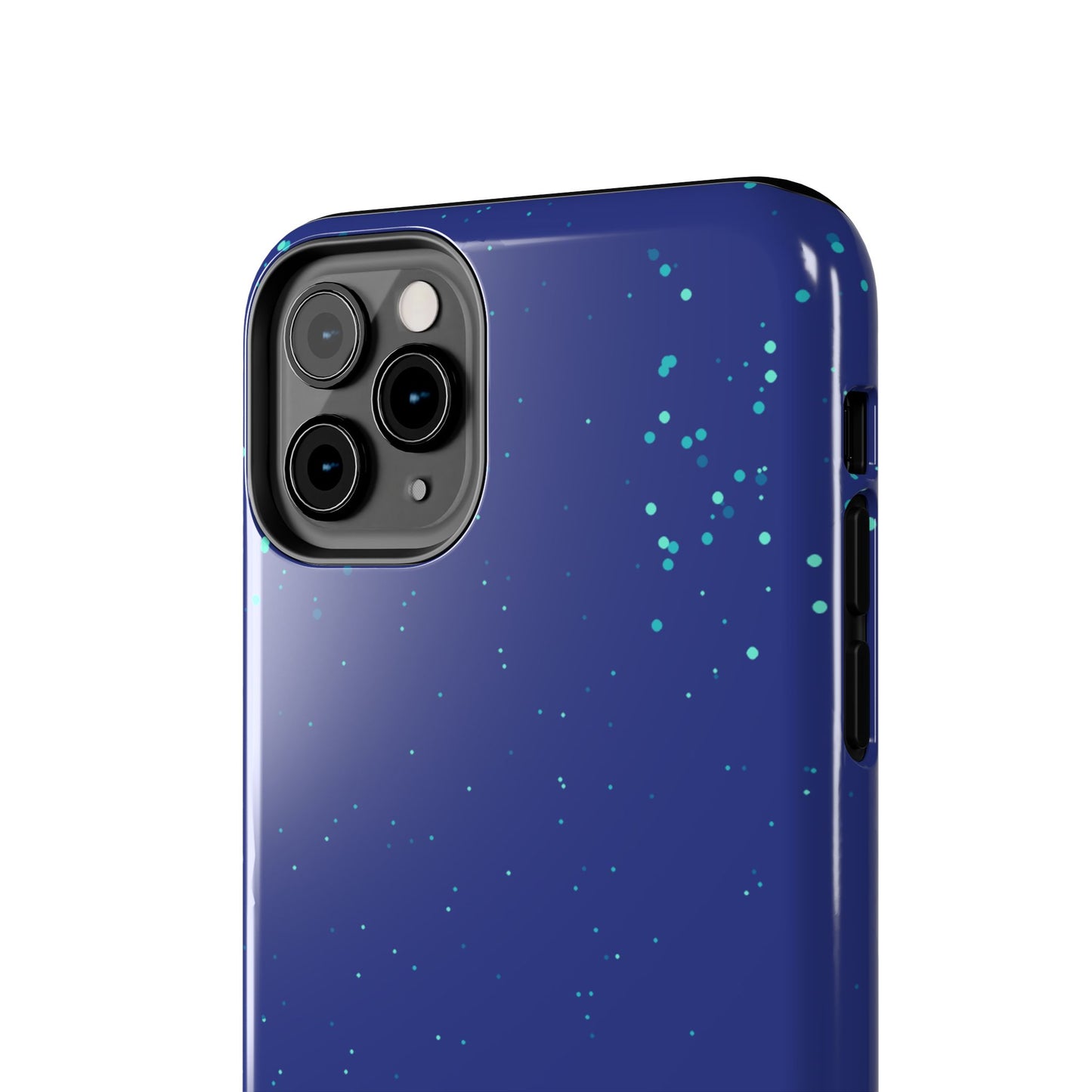 Blue Abstract Dot Pattern Tough Phone Cases, Case-Mate