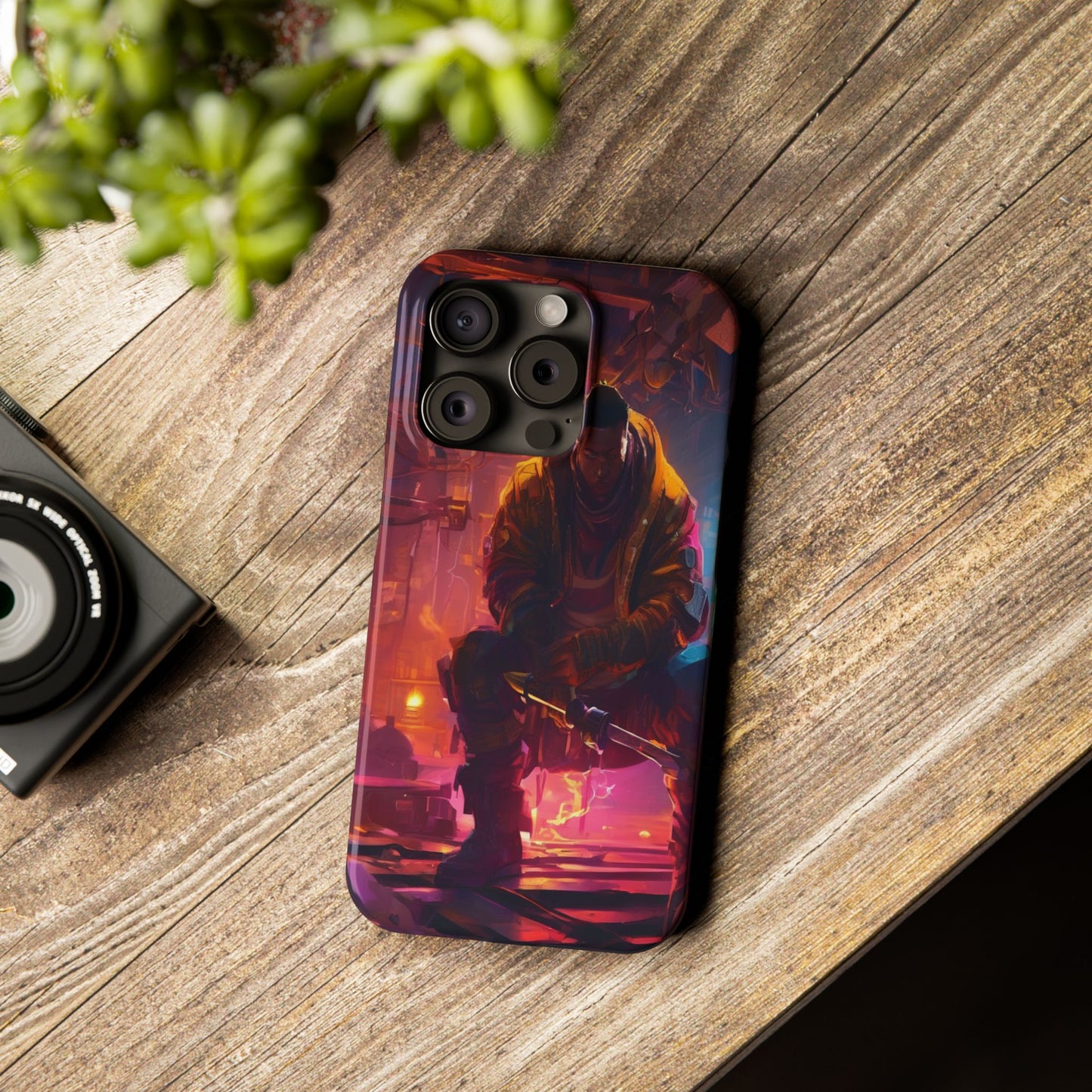 Slim Phone Case for iPhone 16 - Ultra-Thin, Glossy PC