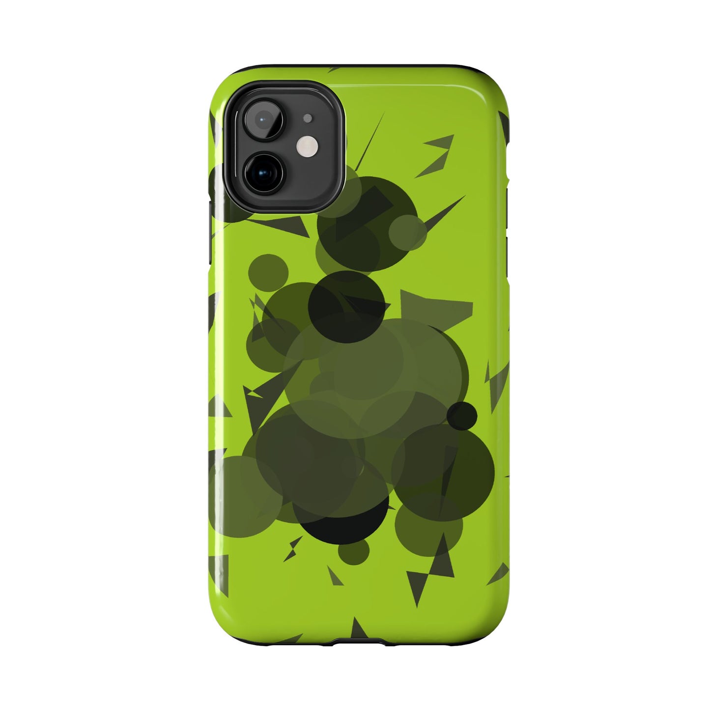 Lime Green Abstract Pattern Tough Phone Cases, Case-Mate
