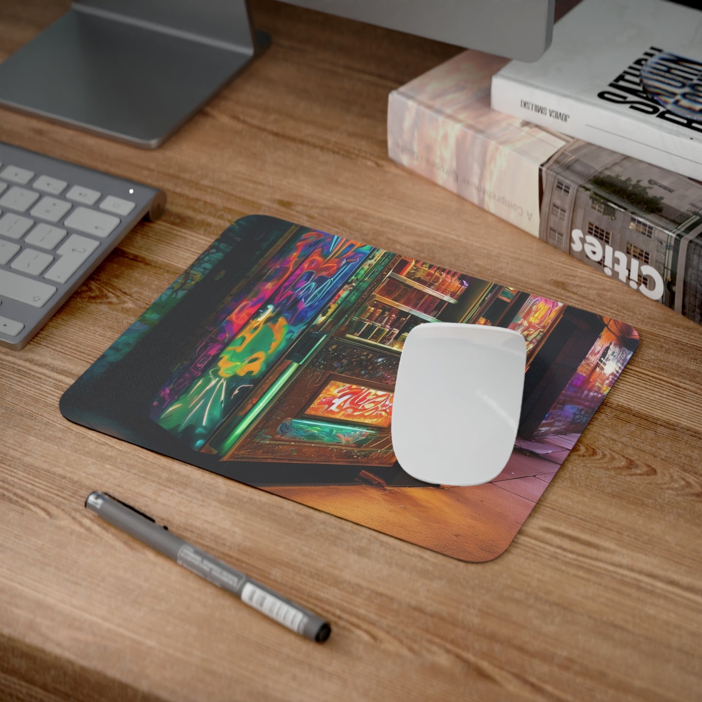 Customizable Desk Mouse Pad - Rectangular, 0.12in Thick, One-Sided