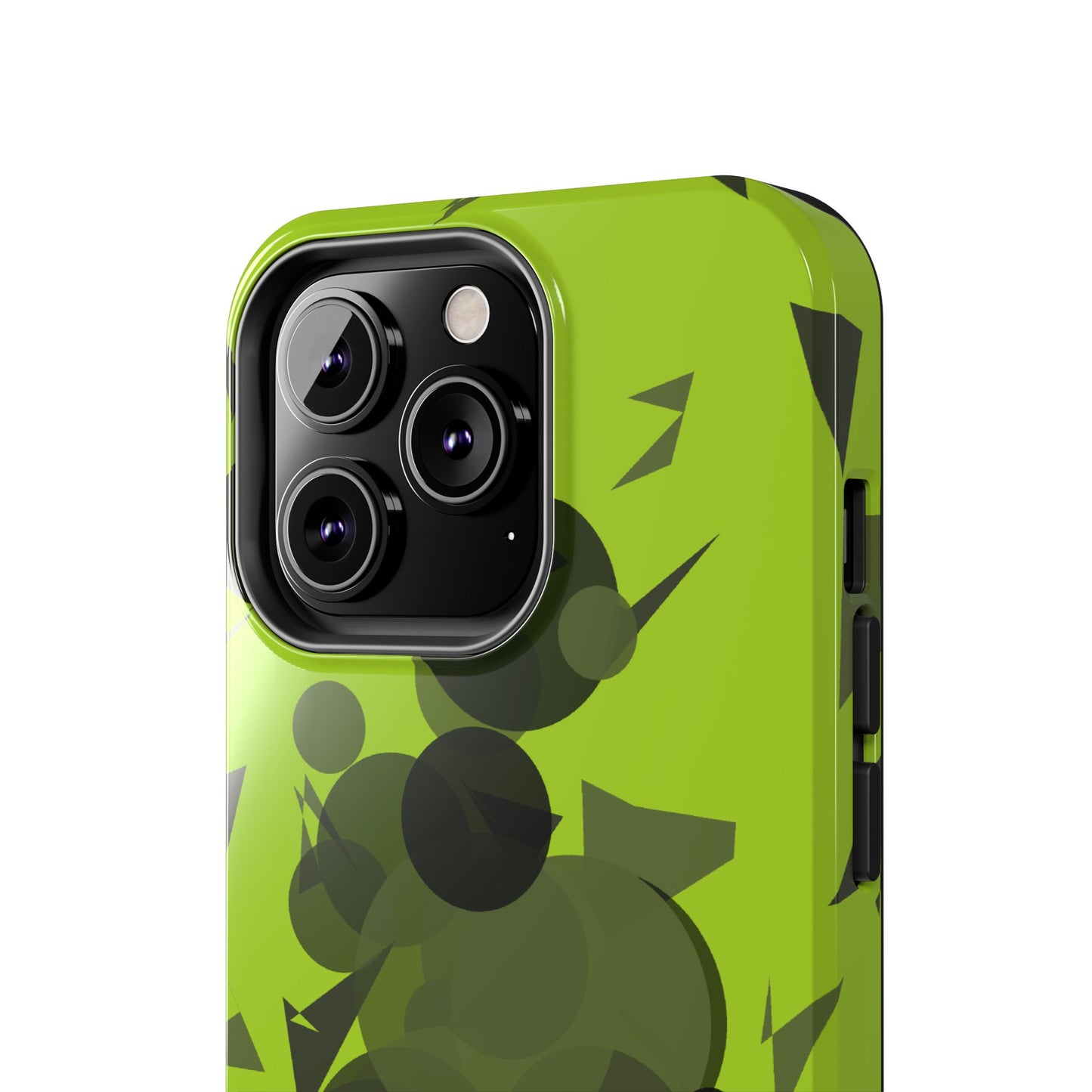 Lime Green Abstract Pattern Tough Phone Cases, Case-Mate