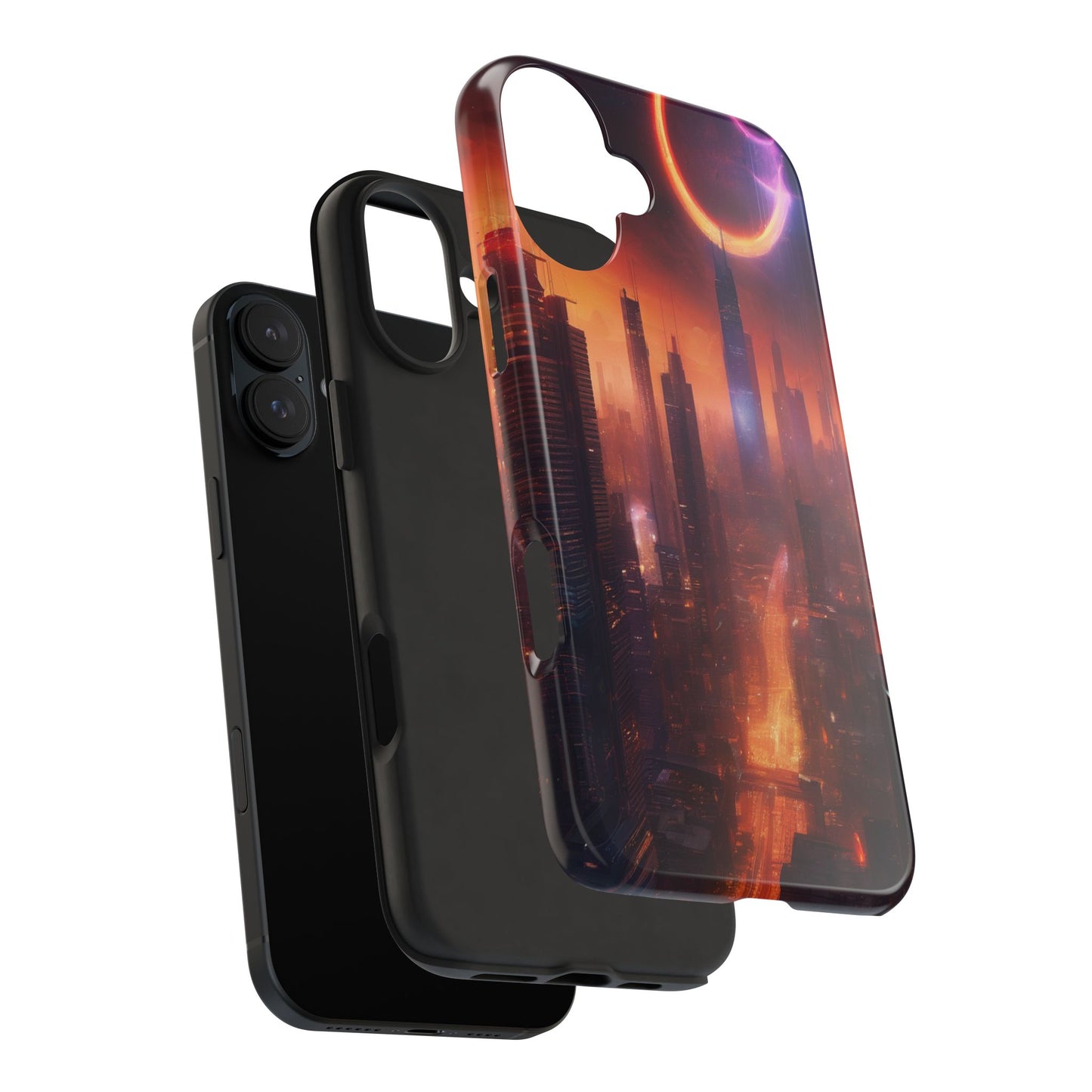 Rugged Phone Case - Impact-Resistant Dual-Layer TPU/PC, Glossy