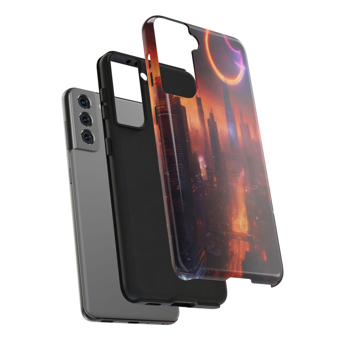 Rugged Phone Case - Impact-Resistant Dual-Layer TPU/PC, Glossy