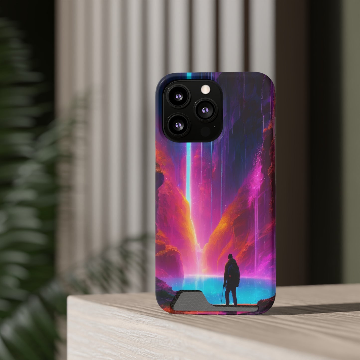 Neon Phone Case with Card Holder – MagSafe, 1 Card Slot