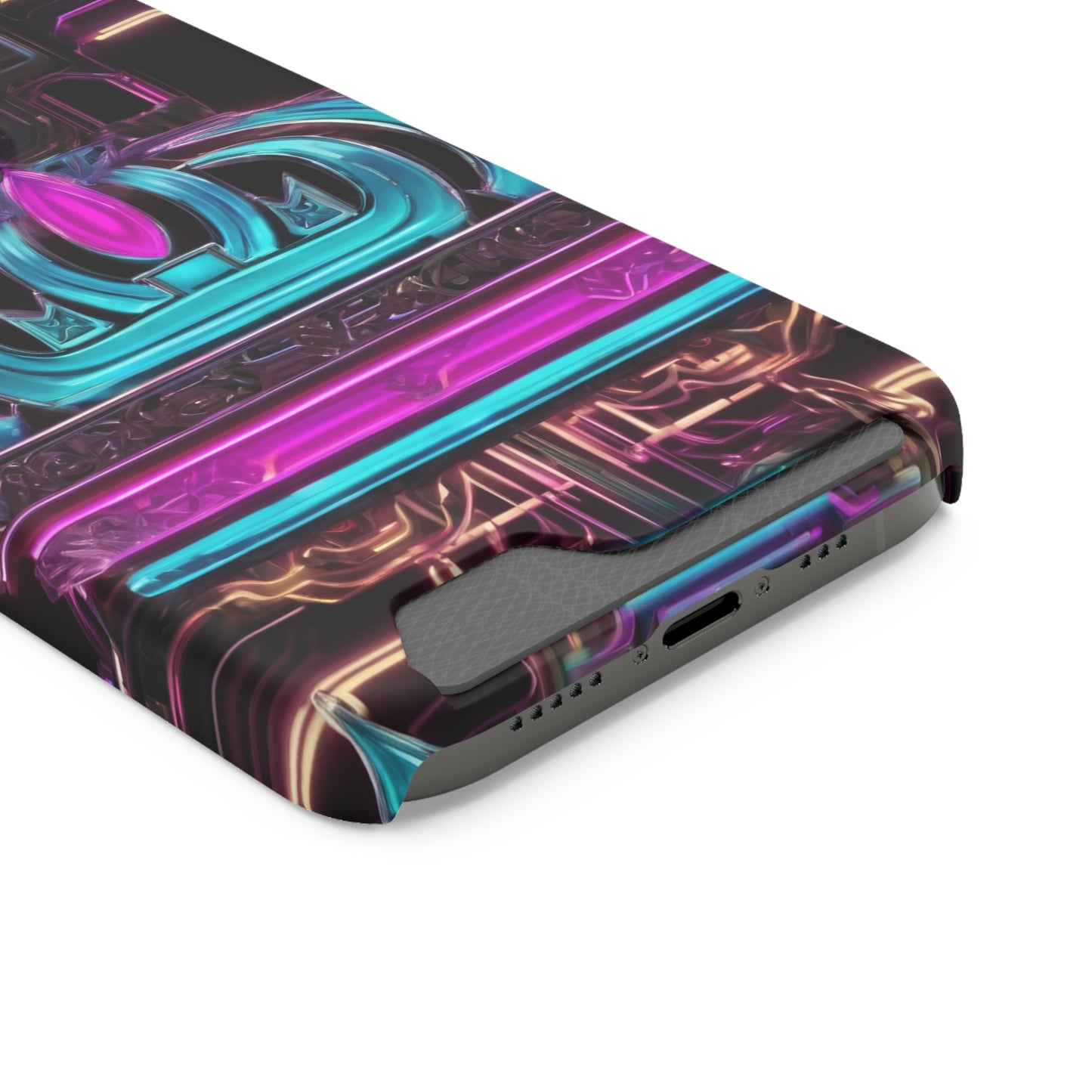 Neon Card Holder Phone Case - MagSafe Compatible