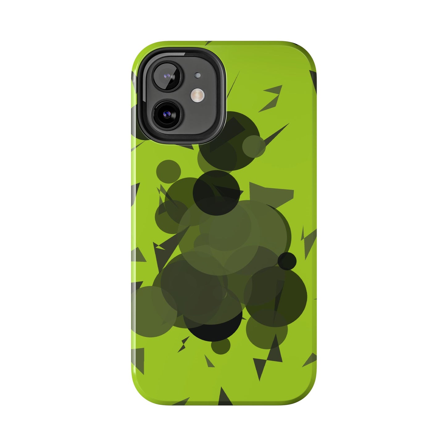 Lime Green Abstract Pattern Tough Phone Cases, Case-Mate