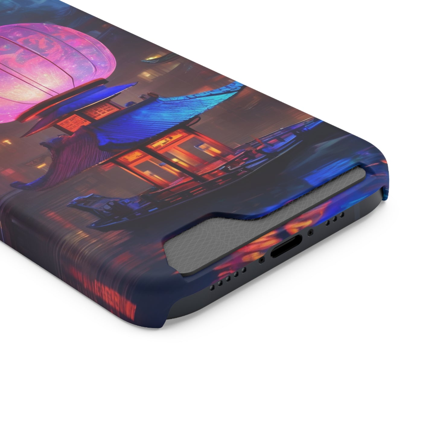 Neon Card Holder Phone Case - MagSafe, 1 Card Slot, Polycarbonate