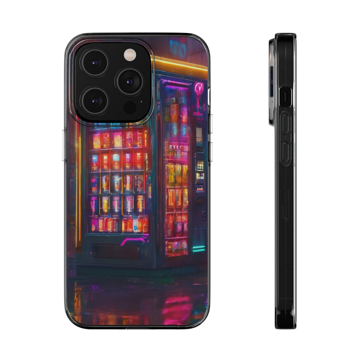 Neon Clear Silicone Phone Case - Slim & Flexible Protection