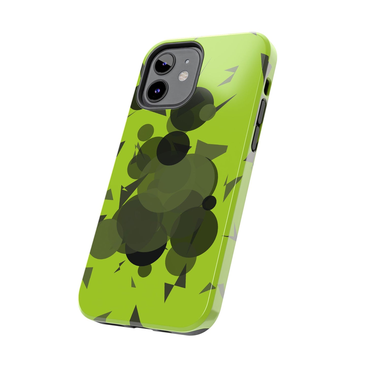 Lime Green Abstract Pattern Tough Phone Cases, Case-Mate