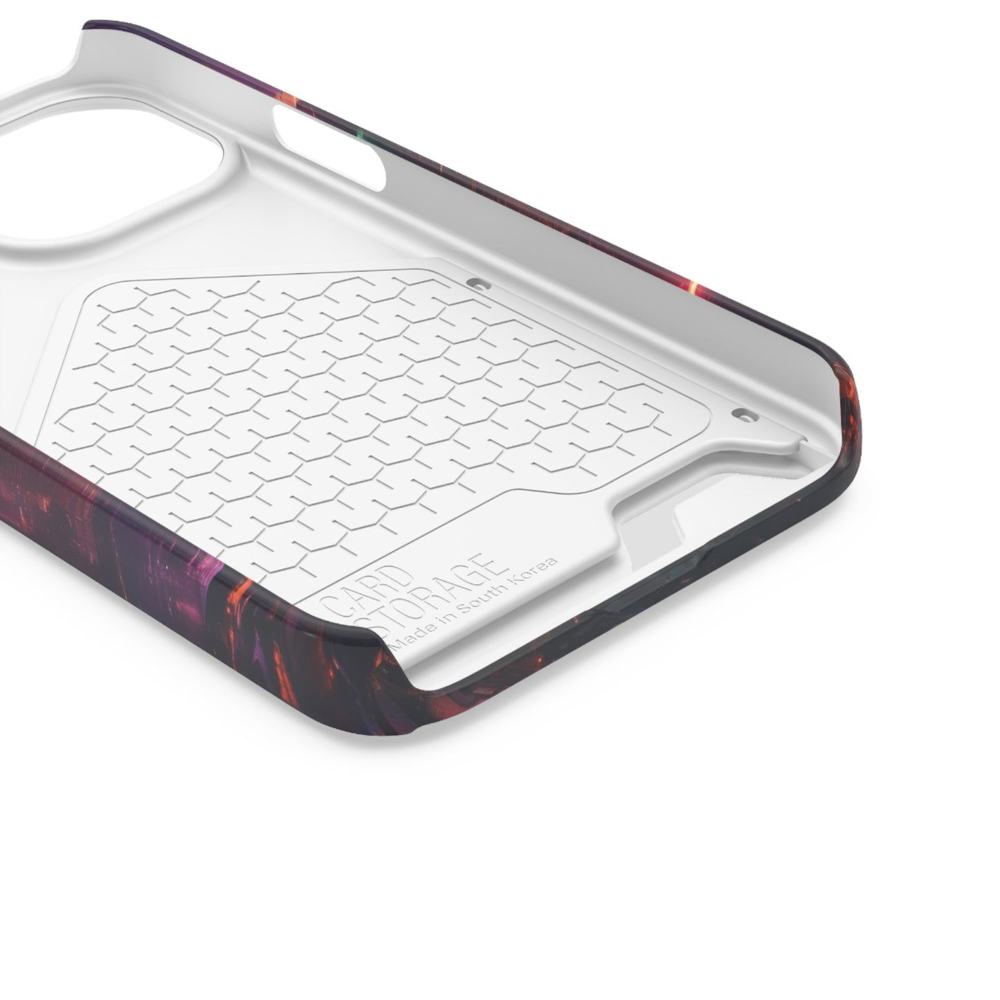 Cyberpunk Neon Card Holder Phone Case MagSafe