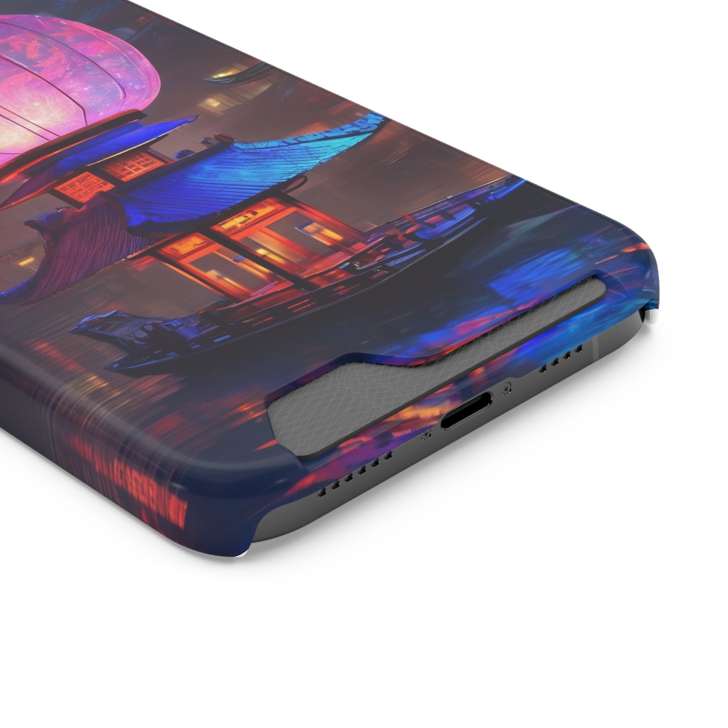 Neon Card Holder Phone Case - MagSafe, 1 Card Slot, Polycarbonate