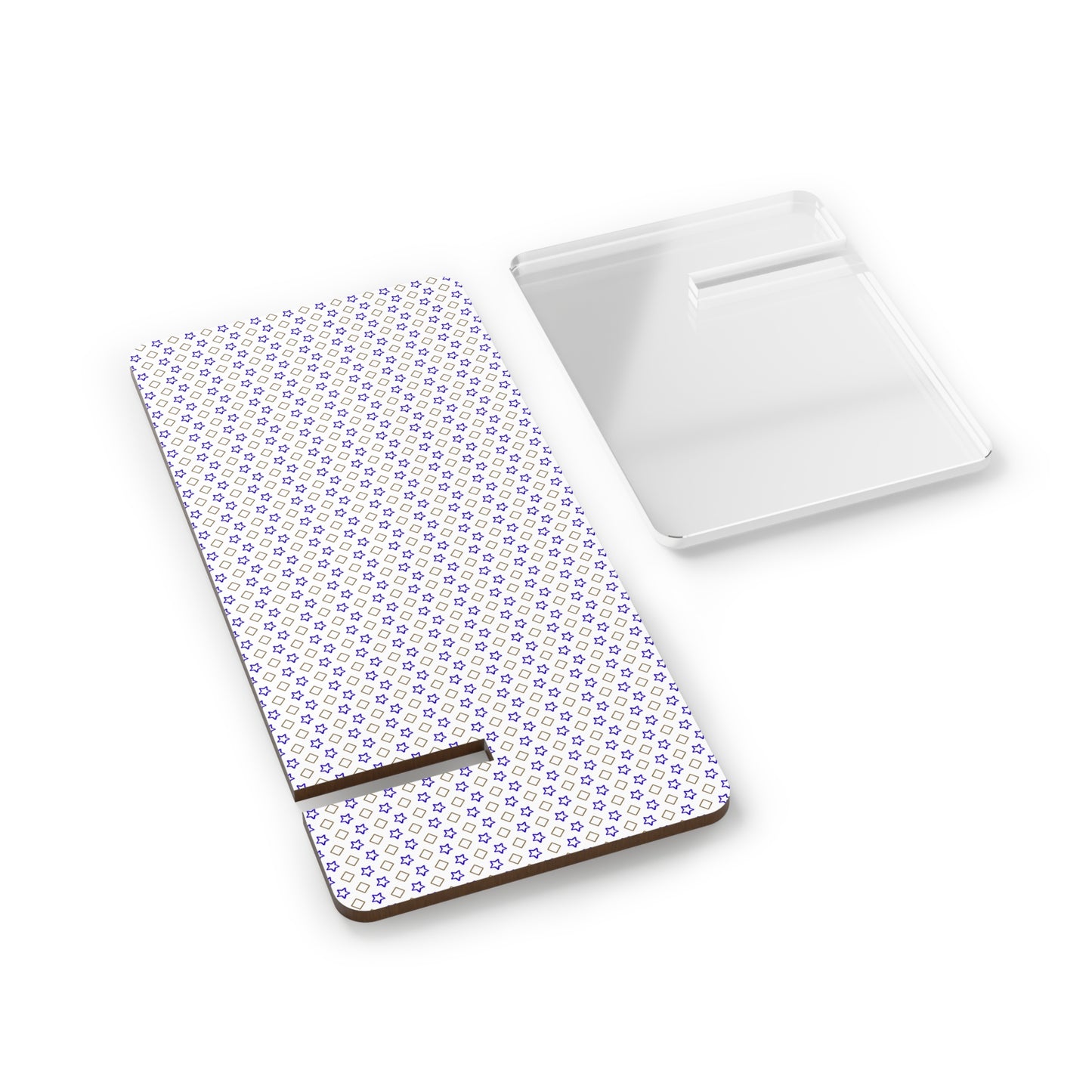 Smartphone Display Stand - Two-Piece Hardboard Desk Decor