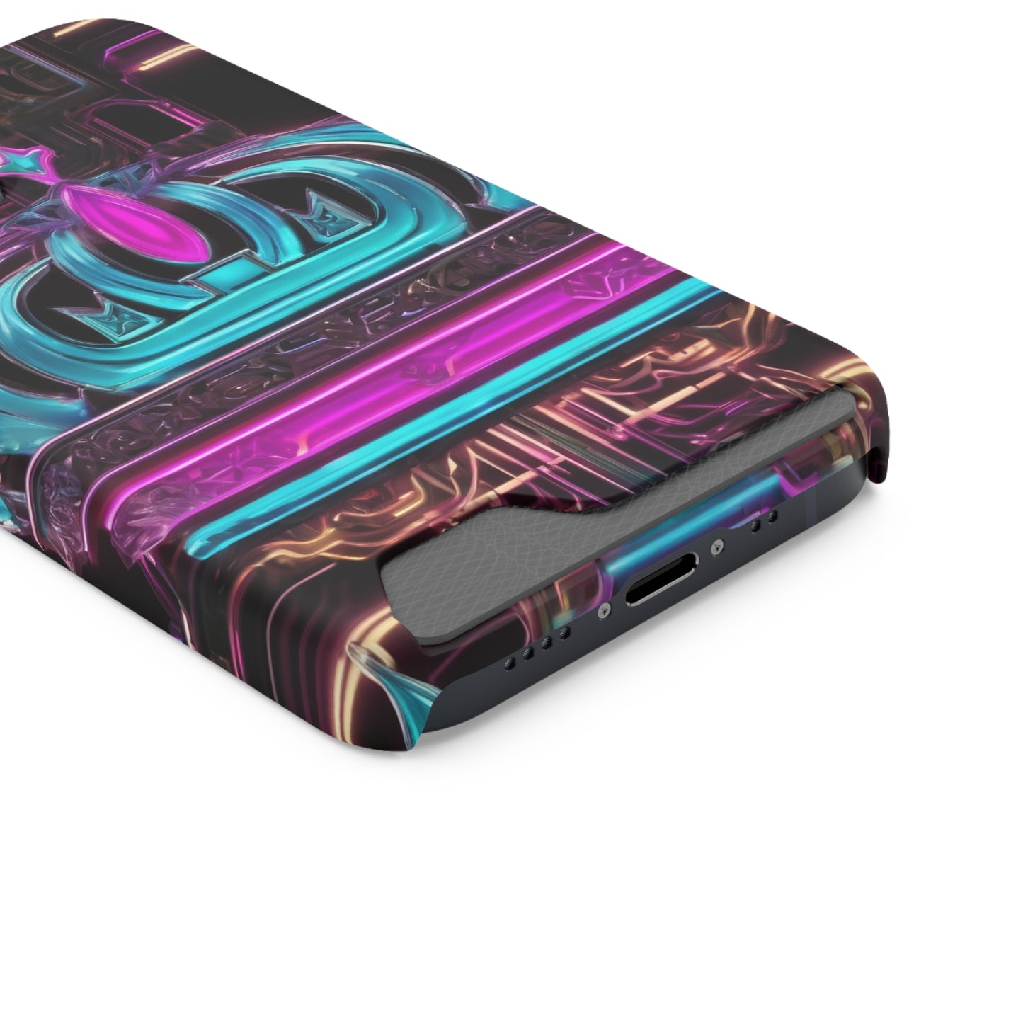 Neon Card Holder Phone Case - MagSafe Compatible