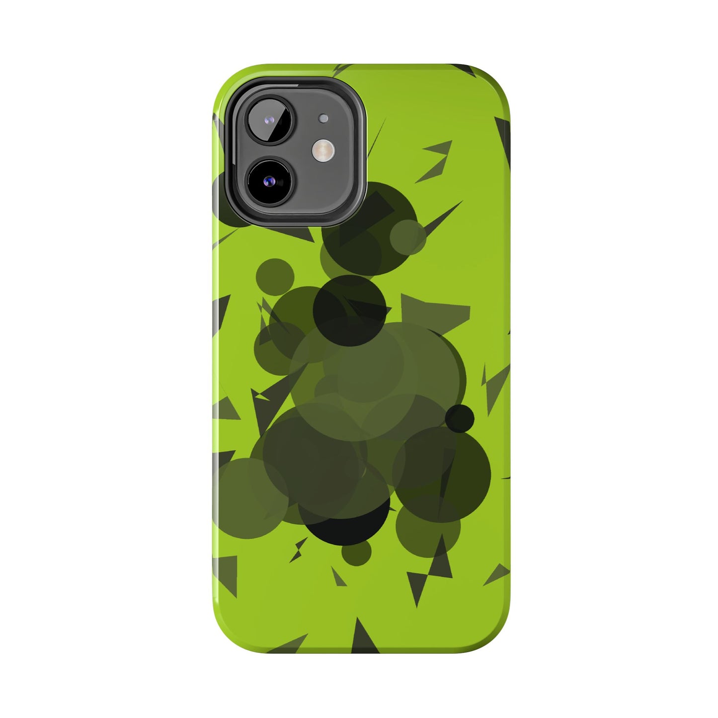 Lime Green Abstract Pattern Tough Phone Cases, Case-Mate