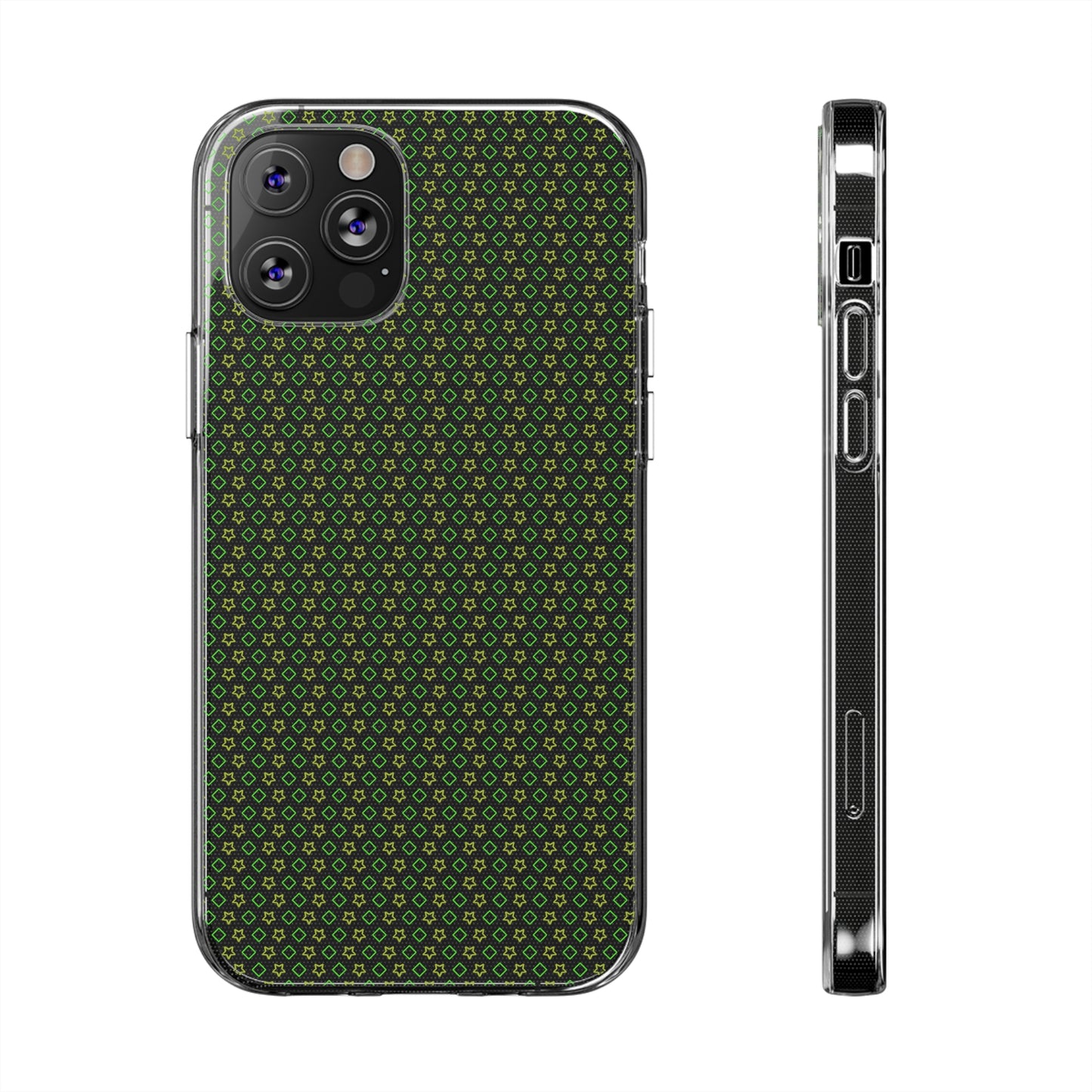 Clear Silicone Phone Case Slim Flexible Open-Port Design