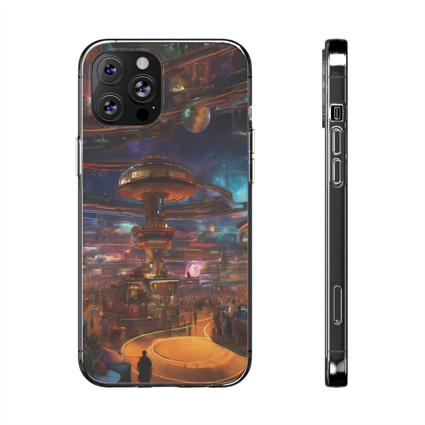 Clear Silicone Phone Case - Slim, Durable, Open-Port Design