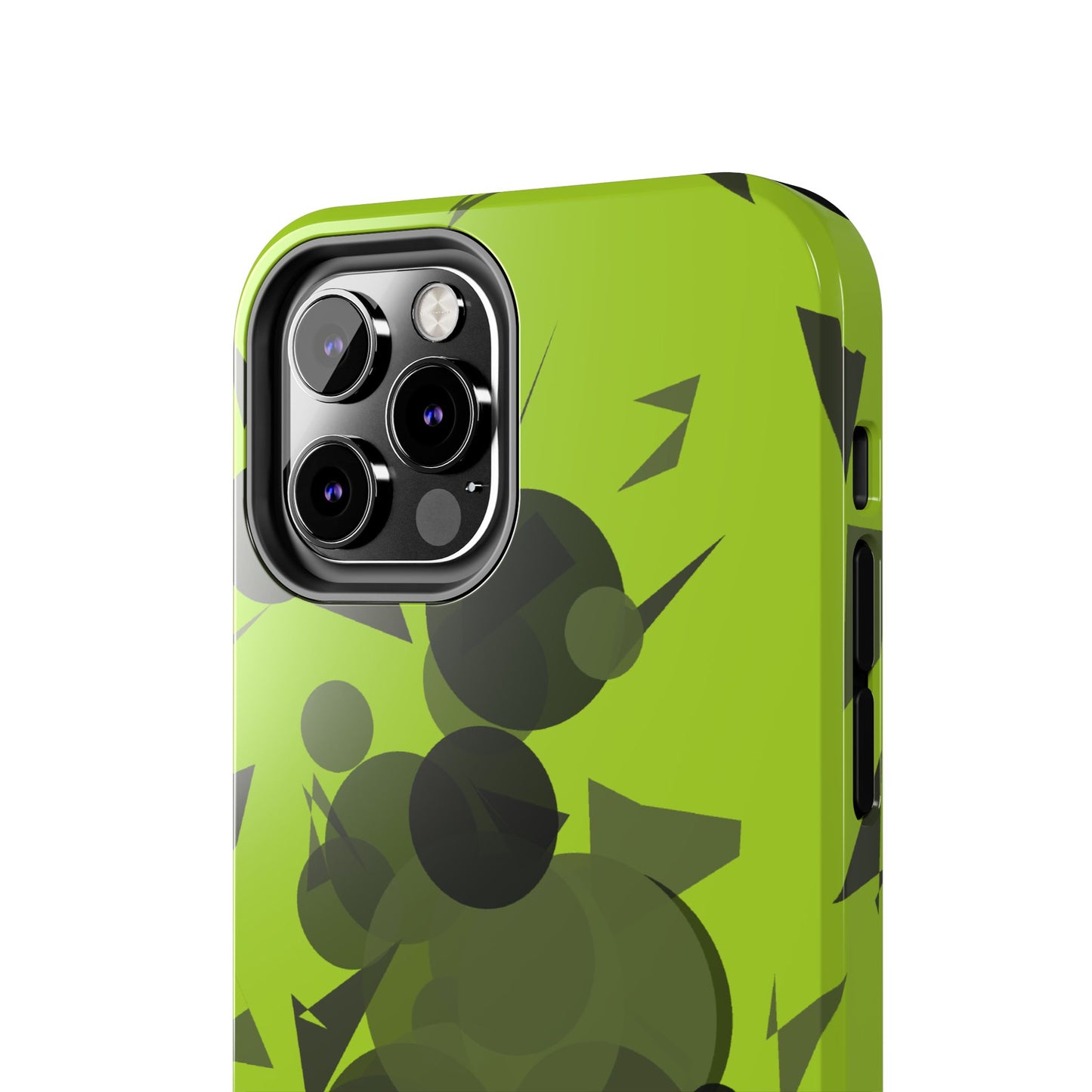 Lime Green Abstract Pattern Tough Phone Cases, Case-Mate