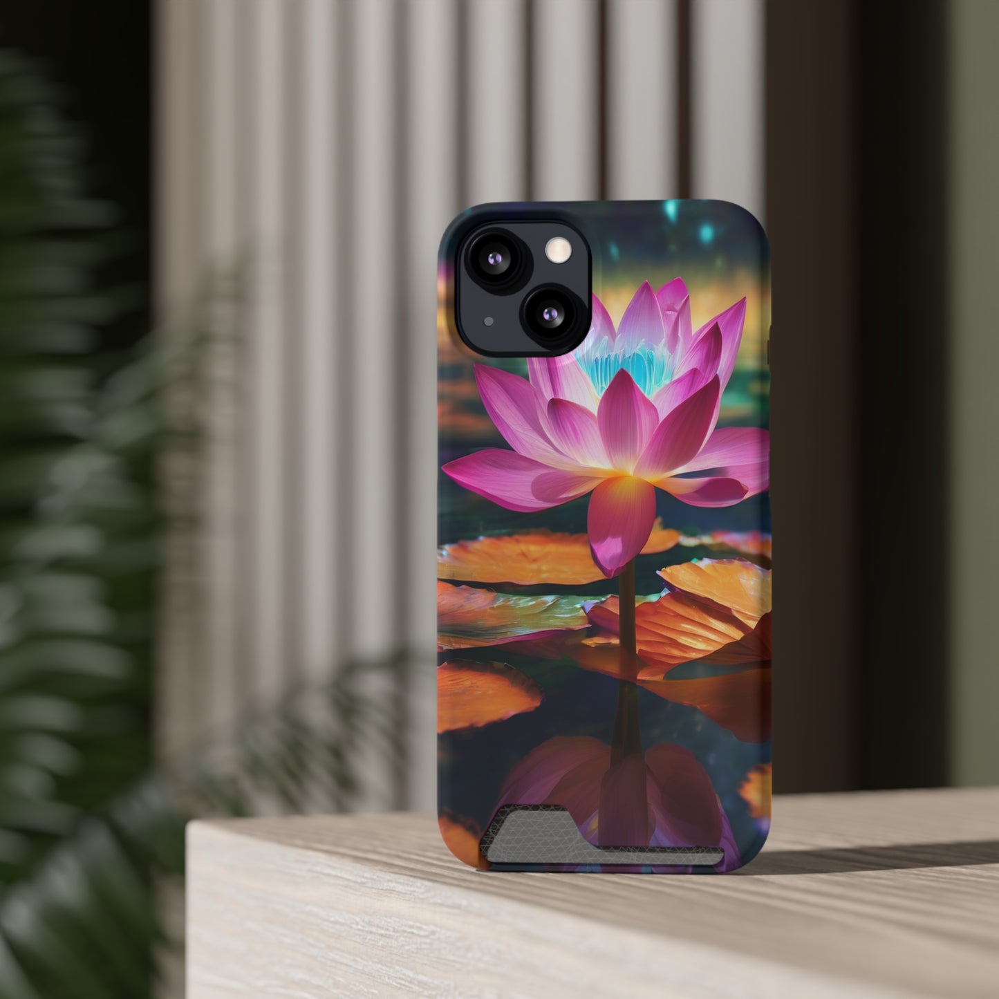 Neon Phone Case with Card Holder - MagSafe & Card Storage