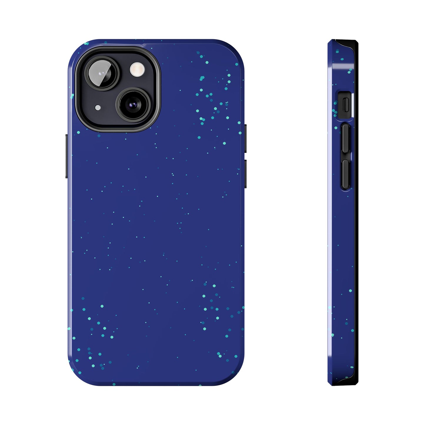 Blue Abstract Dot Pattern Tough Phone Cases, Case-Mate