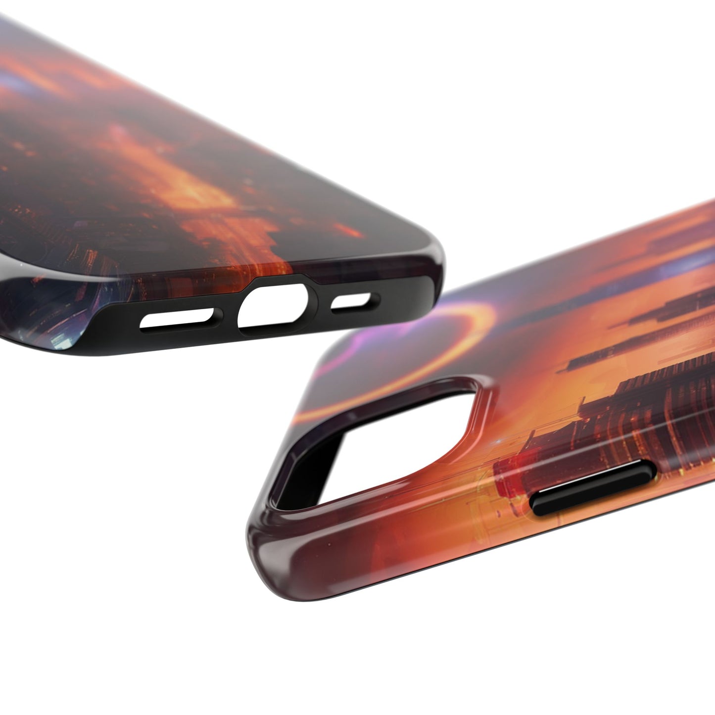 Rugged Phone Case - Impact-Resistant Dual-Layer TPU/PC, Glossy