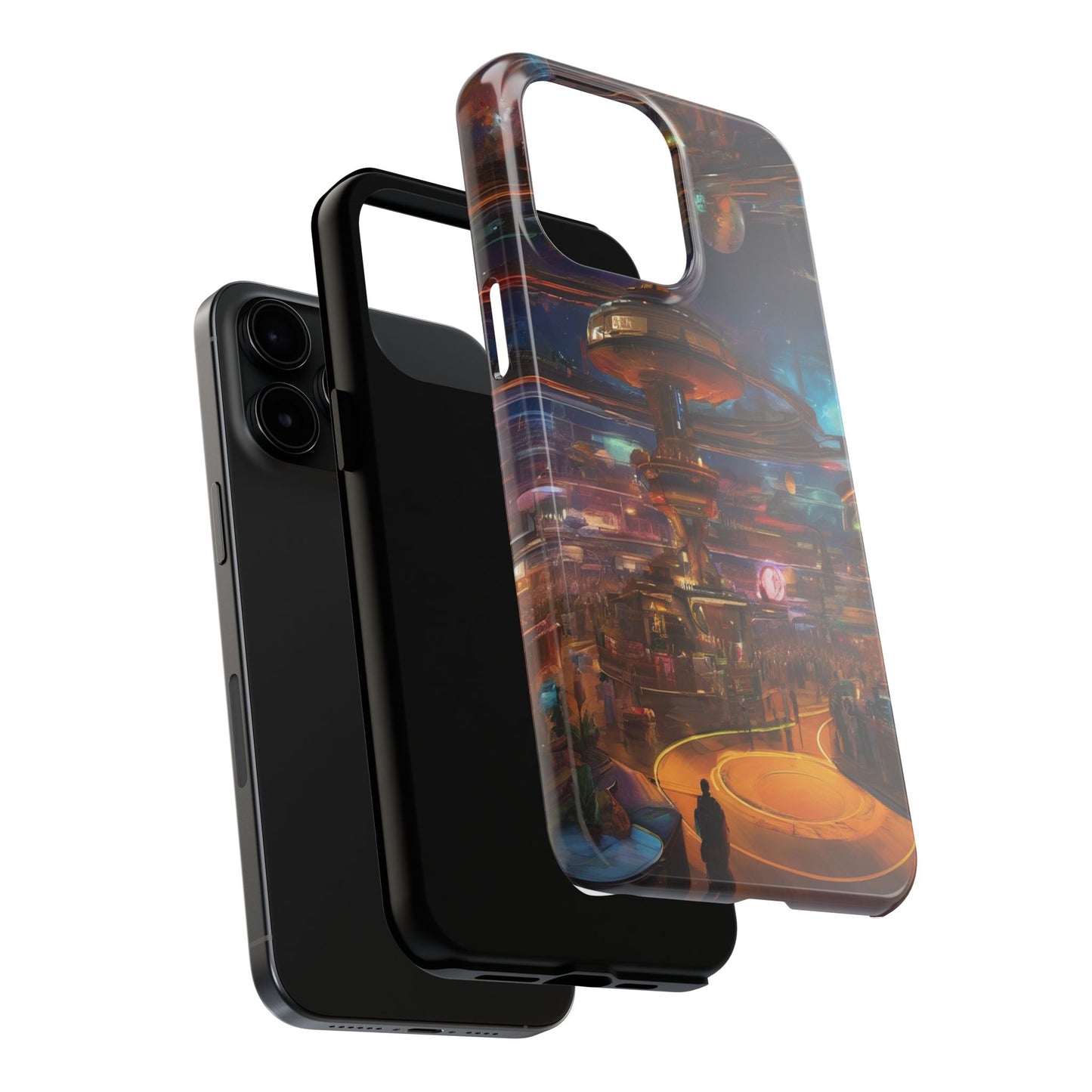 Tough Phone Case - 2-Piece Impact-Resistant Glossy Shield